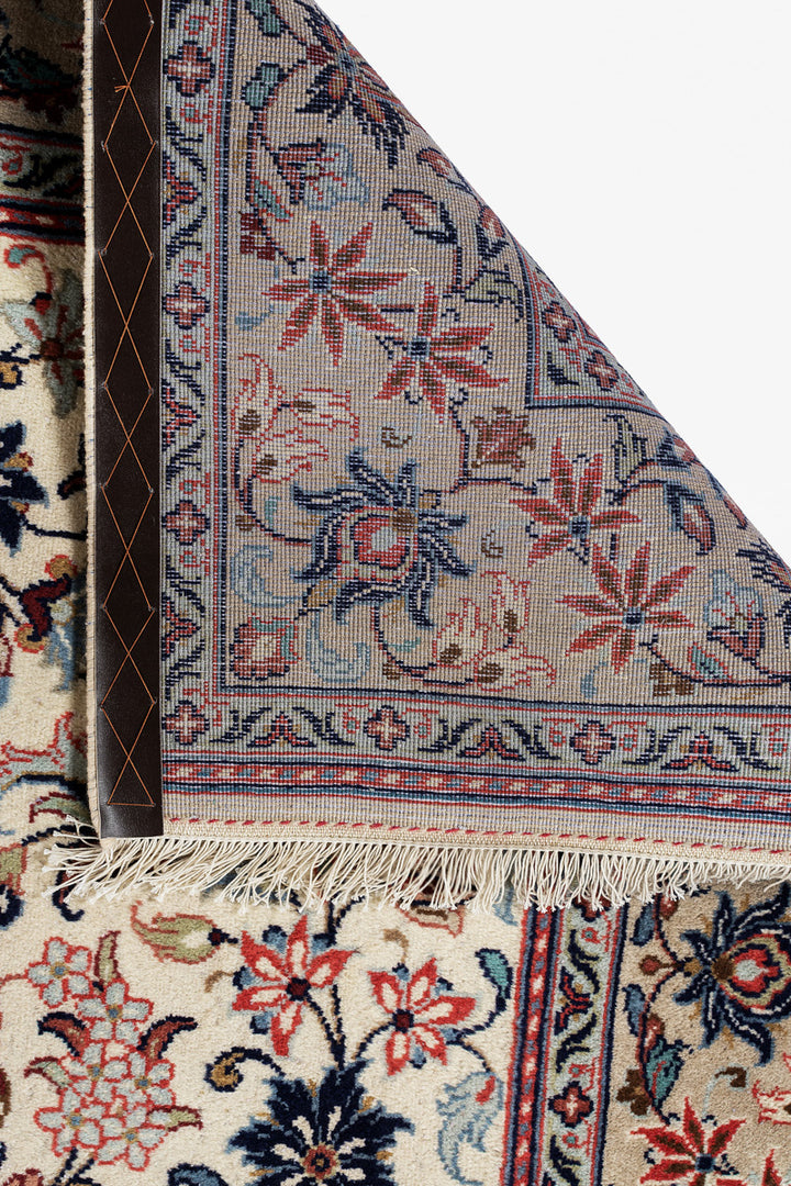 ZADIE Persian Kashan 243x188cm Cream Rug