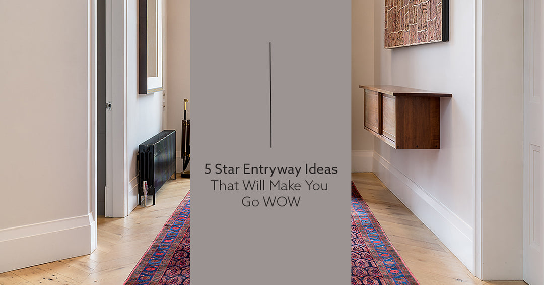 Text reads "5 Star Entryway Ideas That Will Make You Go WOW!"