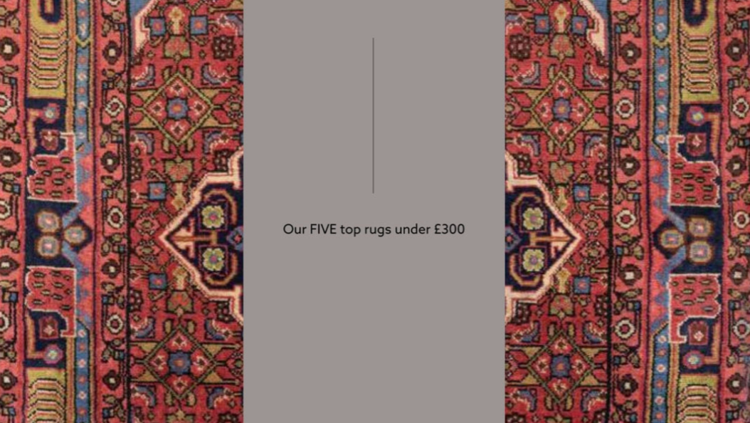 Our FIVE top rugs under £300