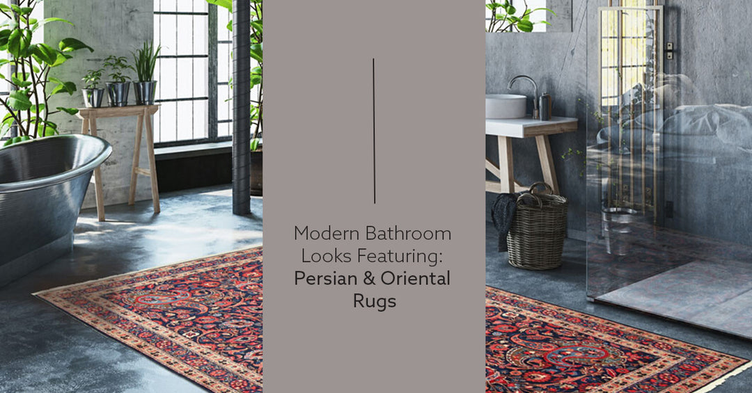 Modern Bathroom Looks Featuring: Persian & Oriental Rugs