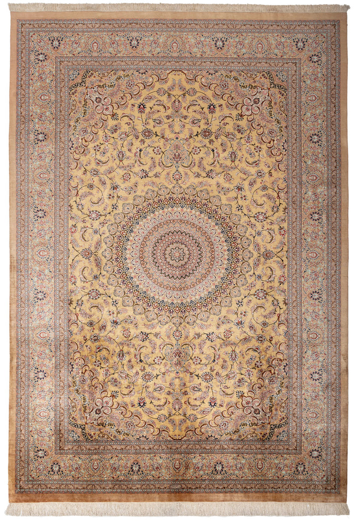 CADEN Signed Persian Qum Silk 350x250cm