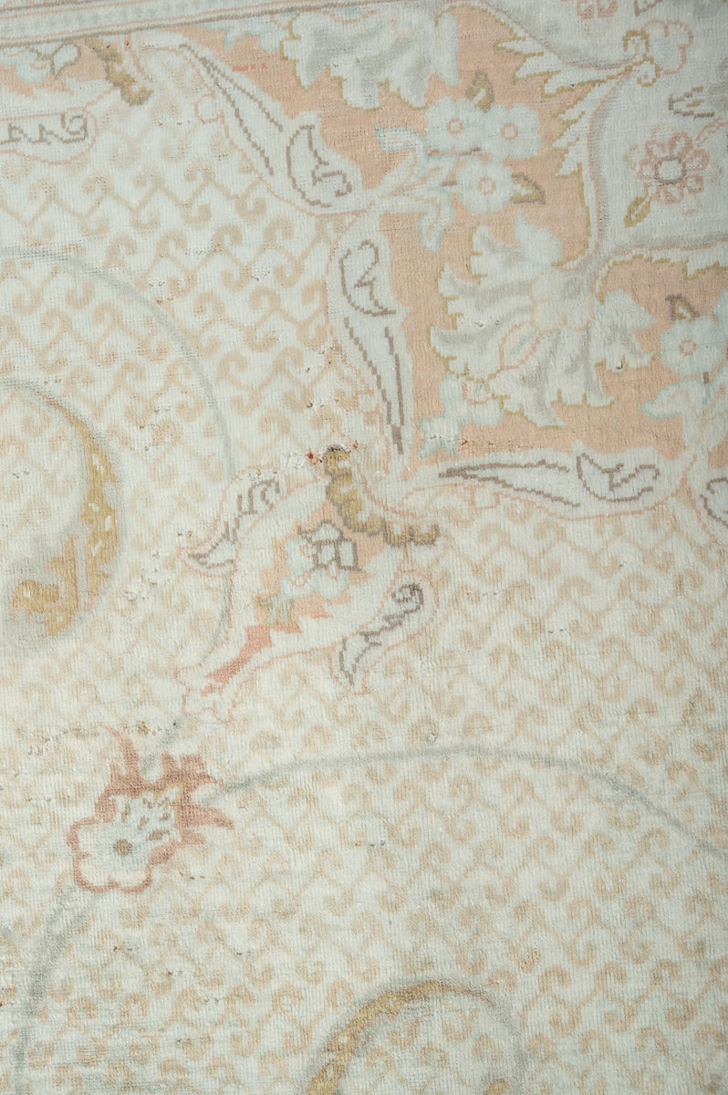 LUSTER Signed Vintage Qum Silk 147x98cm