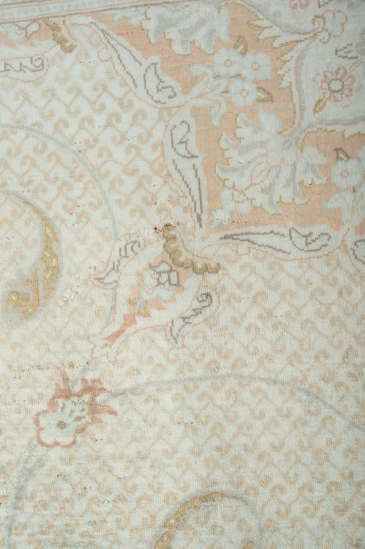 LUSTER Signed Vintage Qum Silk 147x98cm