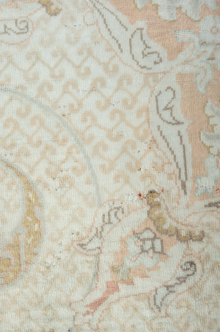 LUSTER Signed Vintage Qum Silk 147x98cm