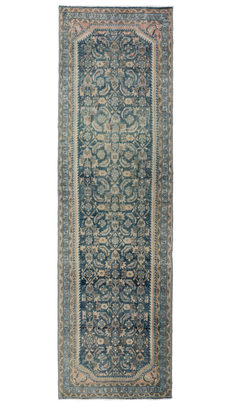 BAM Vintage Distressed  Persian Malayer Runner 314x87cm