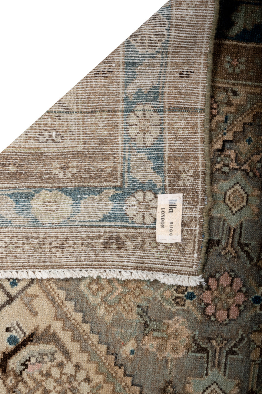 EAST Vintage Distressed  Persian Malayer Runner 393x111cm