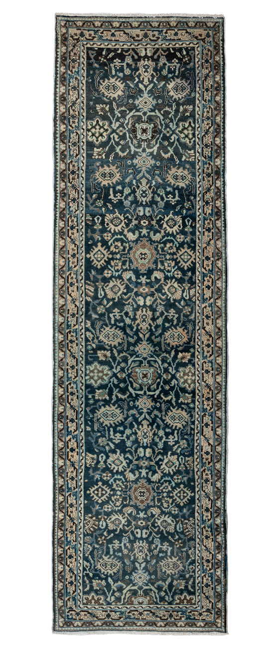 BANSI 1 Vintage Distressed Persian Sarouk 415x105cm