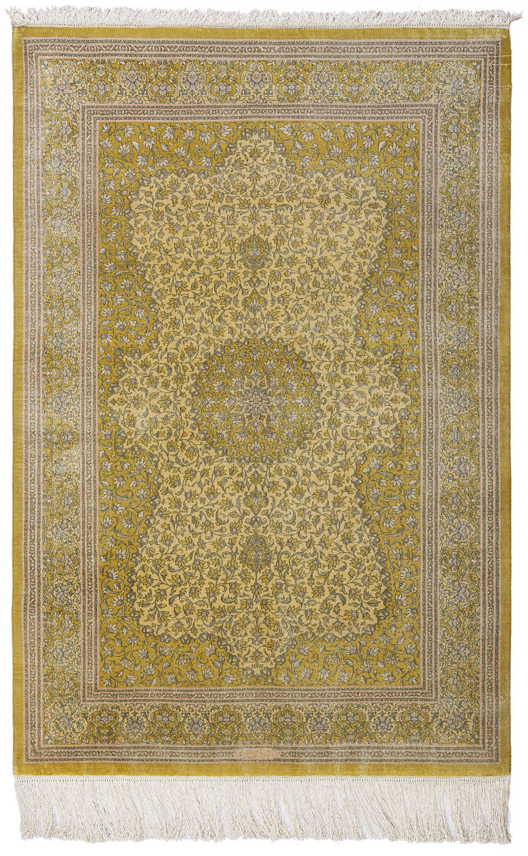 GOLDEN Persian Qum Silk 145x96cm