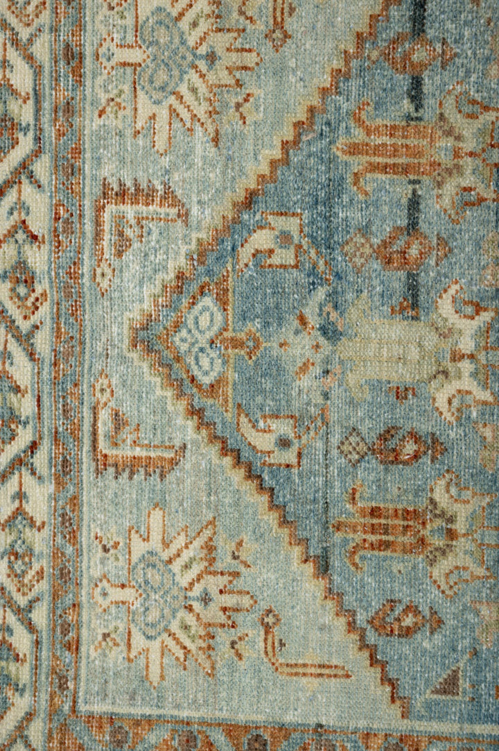 FAITH Vintage Distressed  Persian Malayer Runner 387x100cm