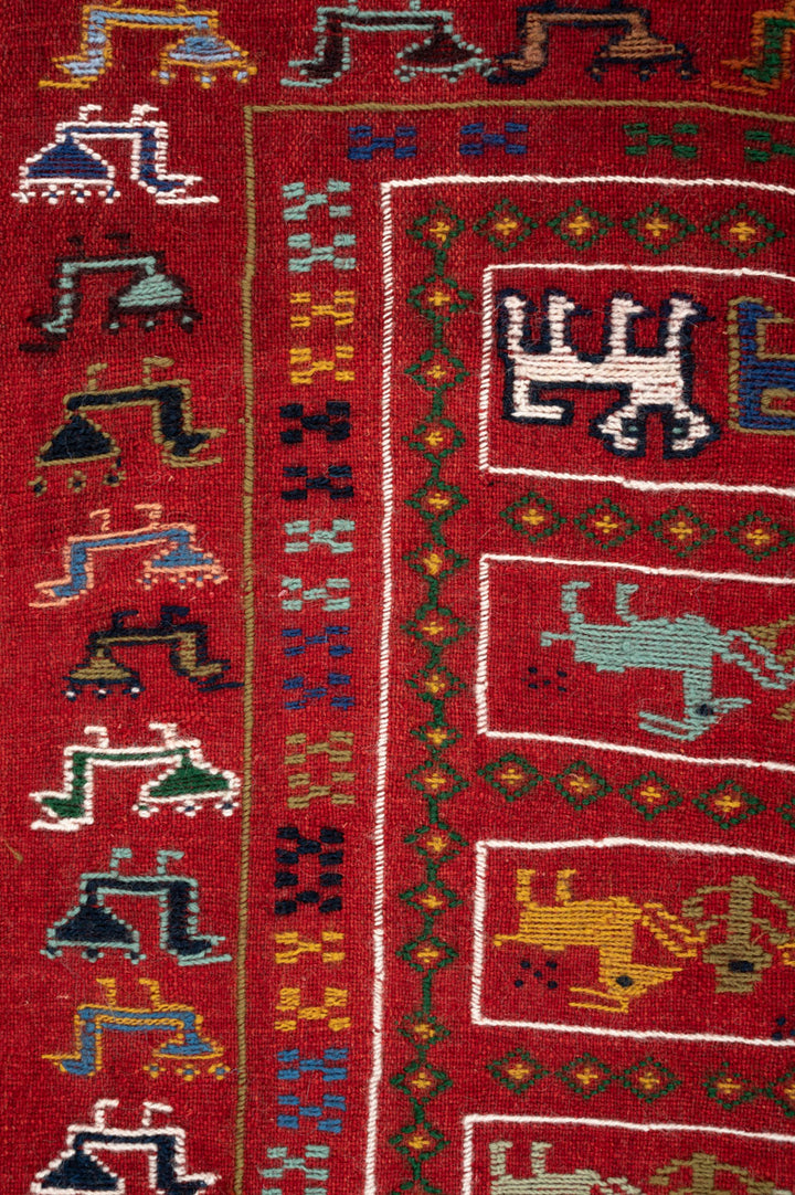 EAVAN Vintage Persian Sirjan Horse Cover 122x118cm