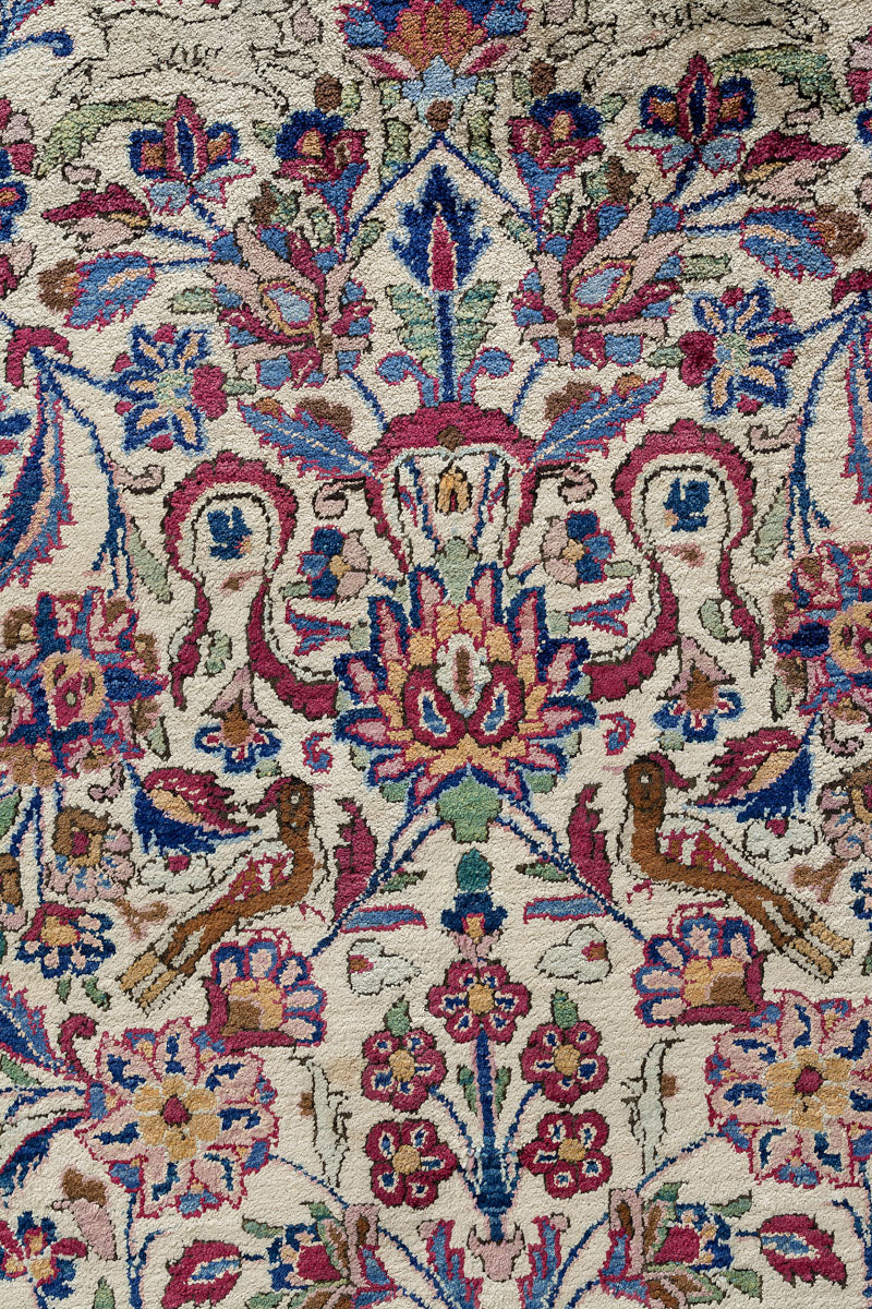 FLORENCE Antique Persian Silk Kashan 200x130cm