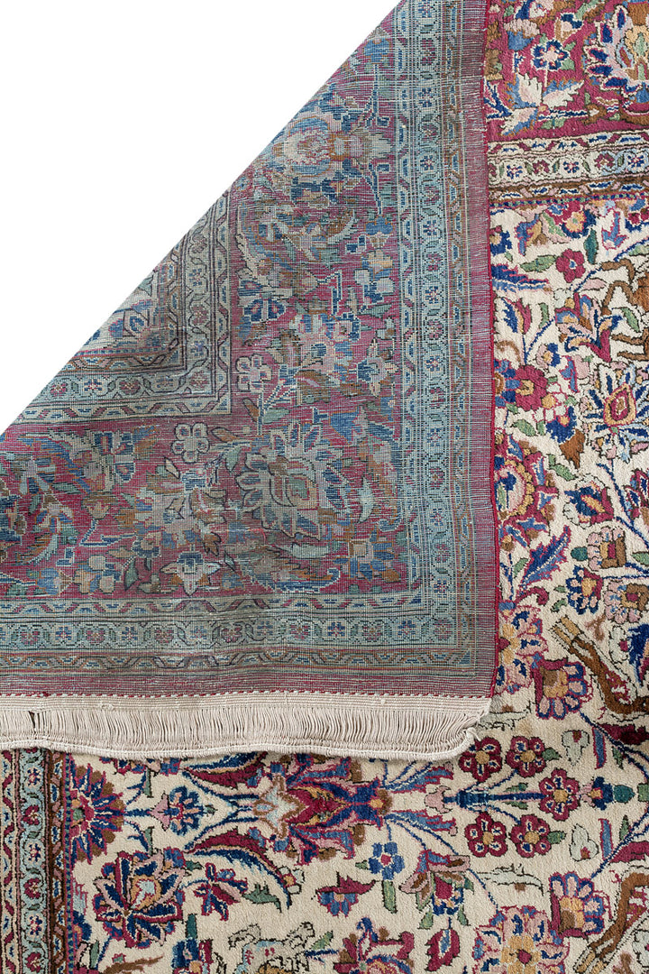 FLORENZ Antike persische Seide Kashan 200x130cm