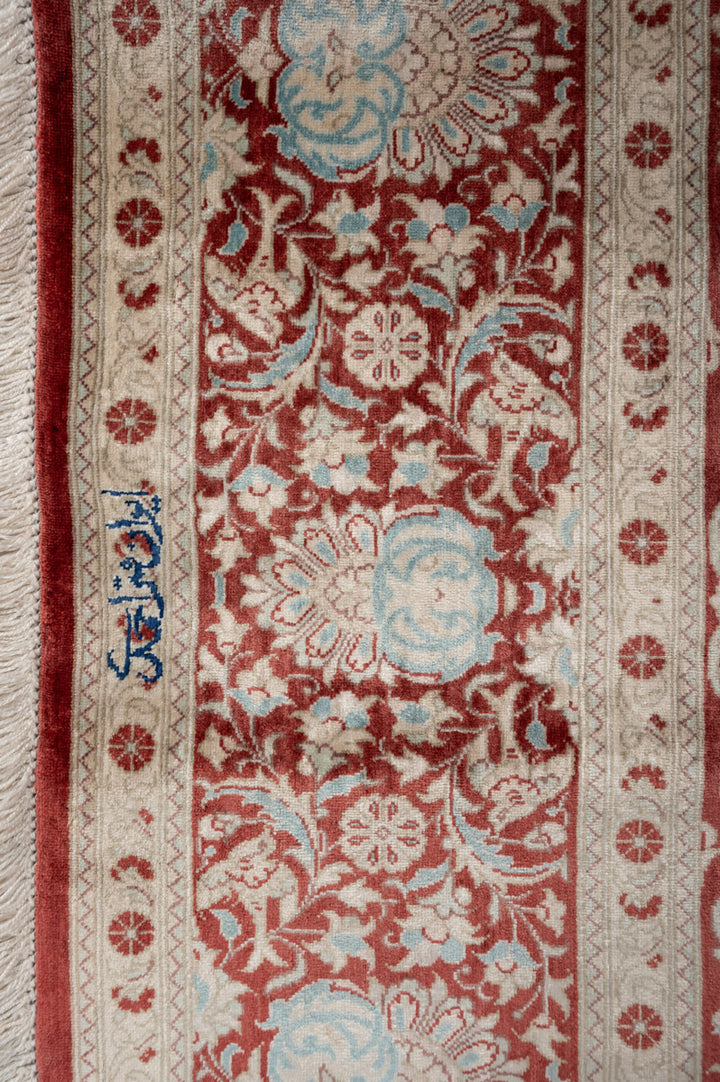 CLAIRE Signed Persian Qum Silk 196x129cm