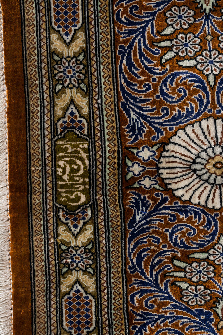 PARADISE Signed Persian Qum Silk 242x154cm