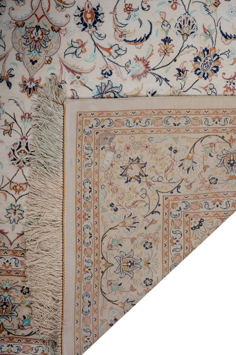 MIRVA Signed Persian Kashan Silk 240x155cm