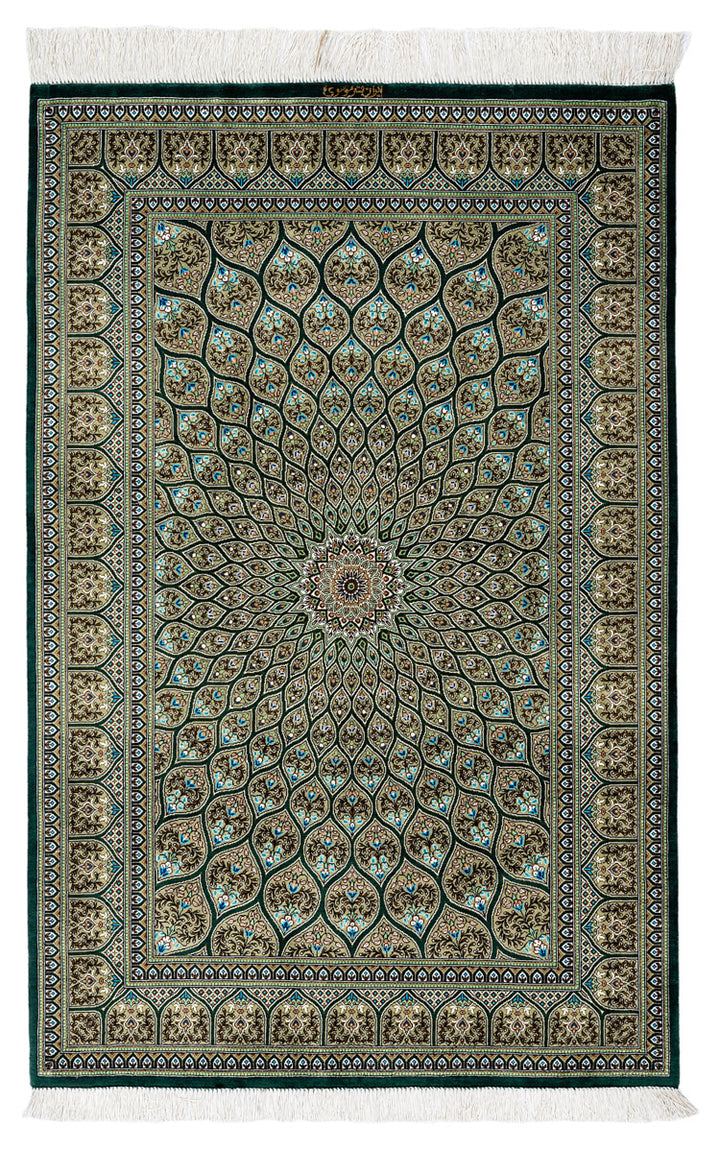 ELOISE Signed Persian Qum Silk 150x100cm