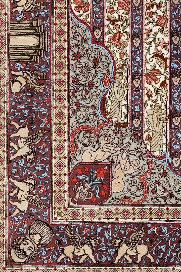 ALICE Signed Persian Qum Silk 150x100cm