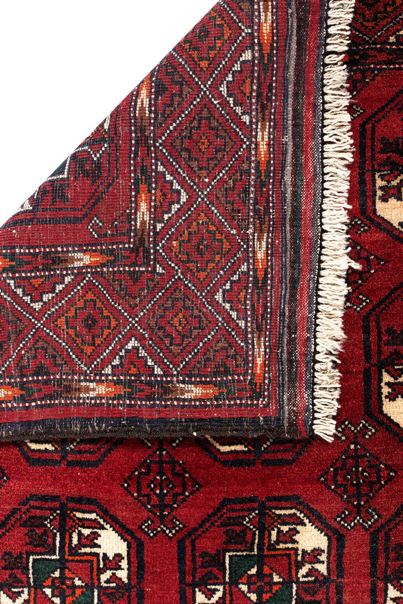 MABEL Persian Baluch Red Rug 236x112cm Back