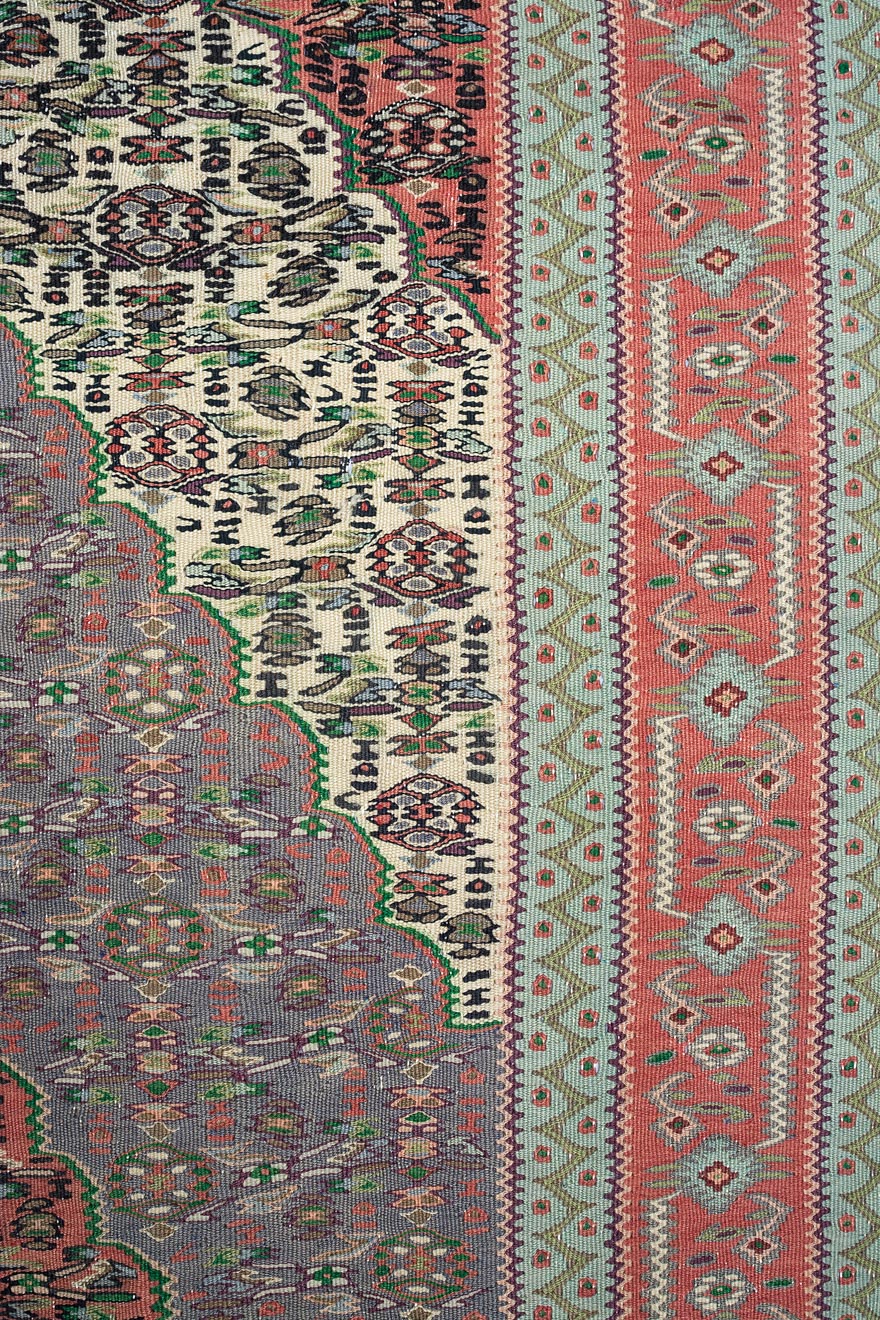 SINGAPUR Persian Vintage Senneh Kelim 240x140cm